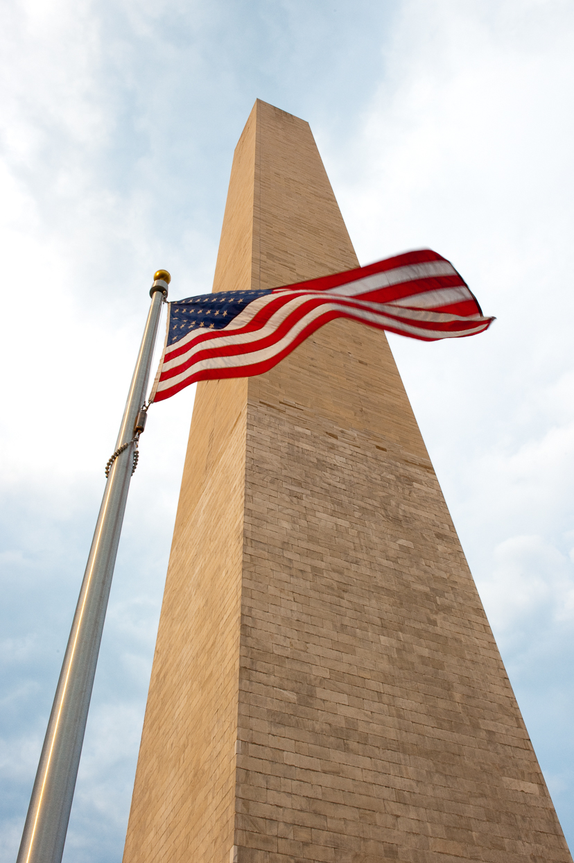 Flag at Washington Monument, 2010